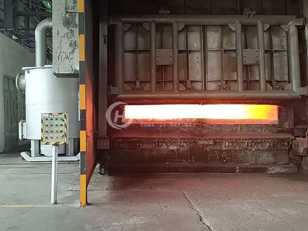 河南45噸雙室熔鋁爐節能改造項目